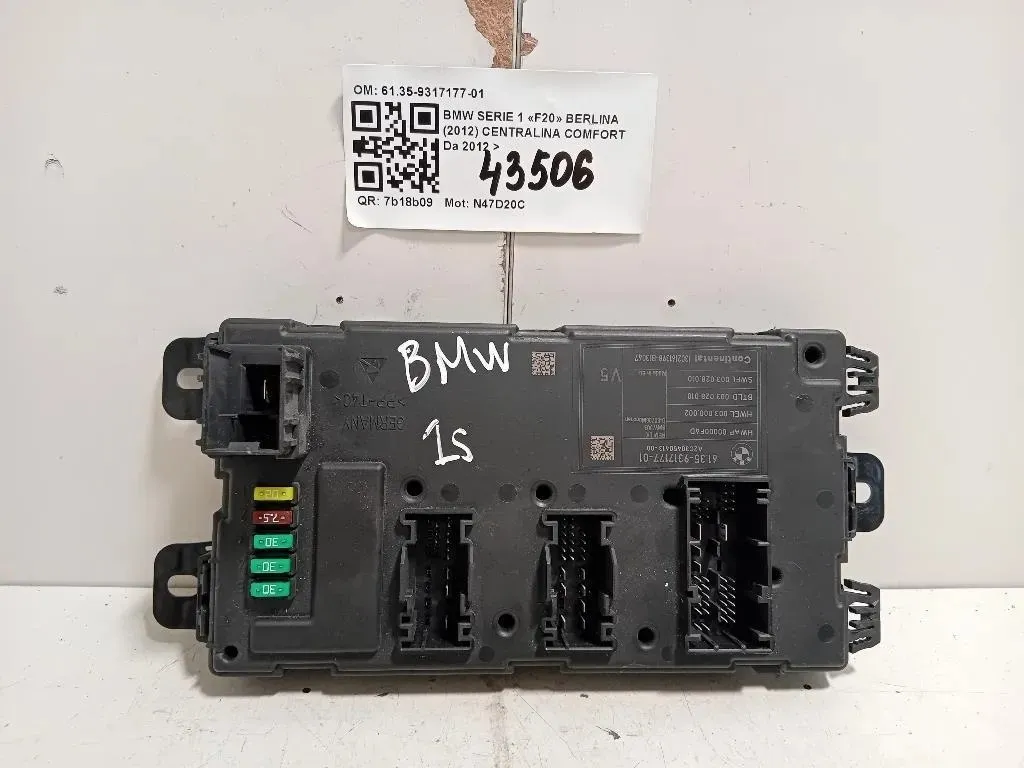 Centralina Comfort 6135-9317177-01 Bmw Serie 1 F20 Berlina 2012