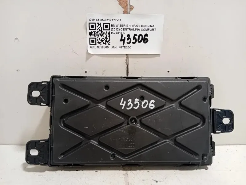 Centralina Comfort 6135-9317177-01 Bmw Serie 1 F20 Berlina 2012