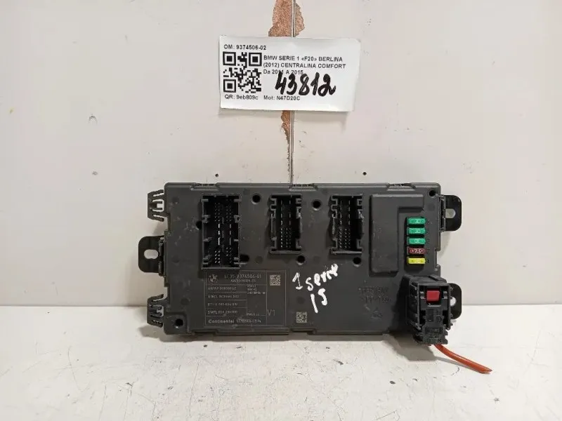 Centralina Comfort 9374506-02 Bmw Serie 1 F20 Berlina 2012