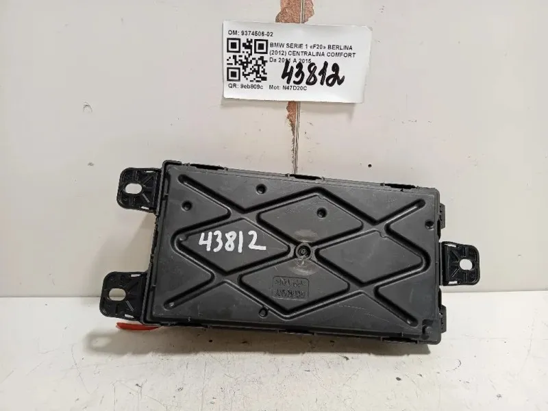 Centralina Comfort 9374506-02 Bmw Serie 1 F20 Berlina 2012