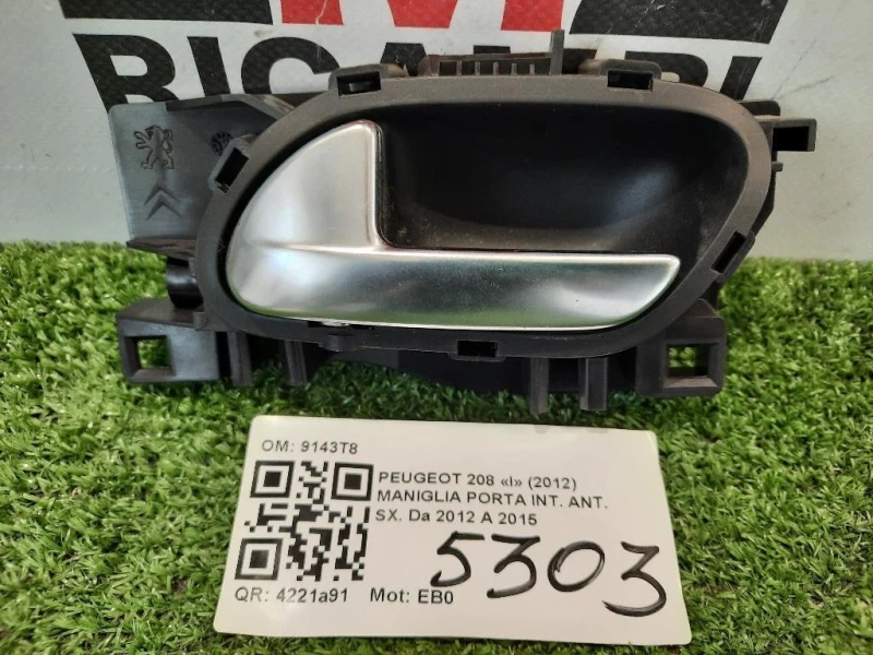 Maniglia Porta INT ANT SX 9143T8 Peugeot 208 I 2012