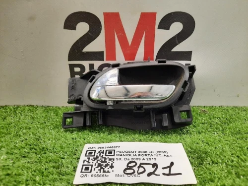 Maniglia Porta INT ANT SX 9683446877 Peugeot 3008 I 2009