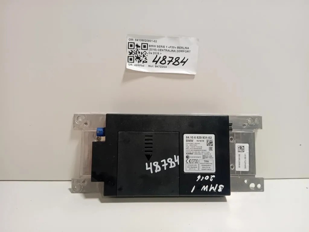 Centralina Comfort 84106820931-02 Bmw Serie 1 F20 Berlina 2015