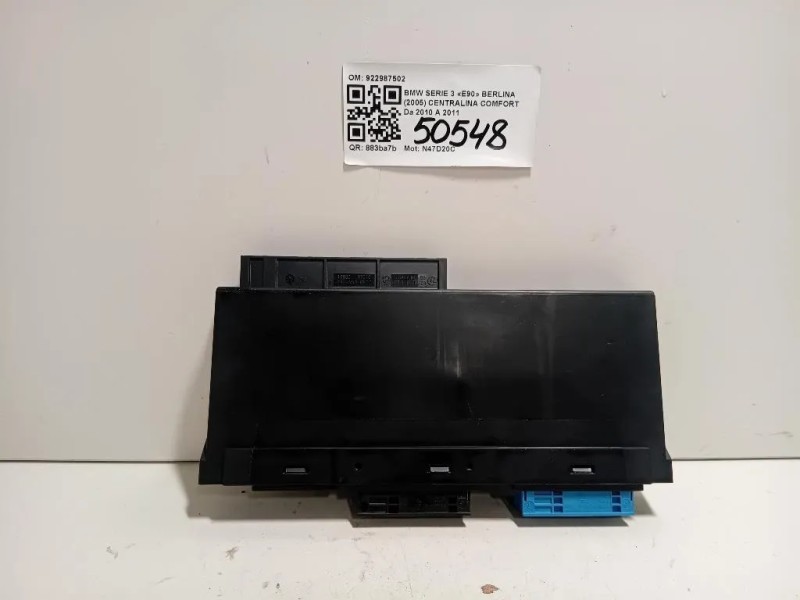 Centralina Comfort 922987502 Bmw Serie 3 E90 Berlina 2005