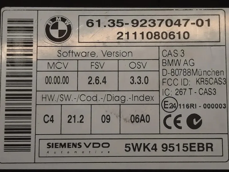 Centralina Comfort 6135-9147195-01 Bmw Serie 3 E91 Touring 2005
