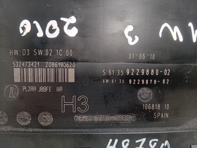 Centralina Comfort 9229880 Bmw Serie 3 F31 Touring 2012