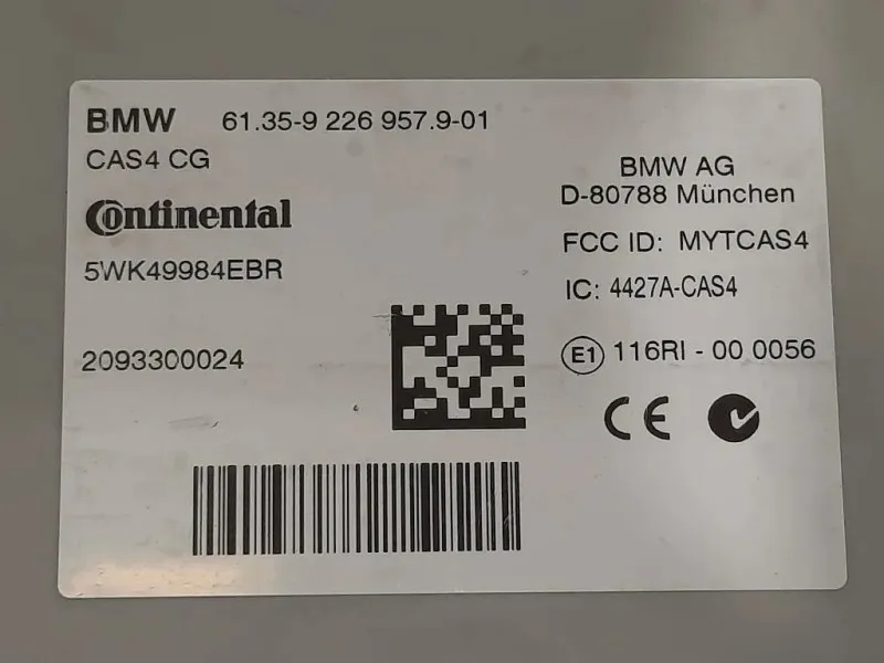 Centralina Comfort 6135-9 226 9579-01 Bmw Serie 5 F07 GT 2010