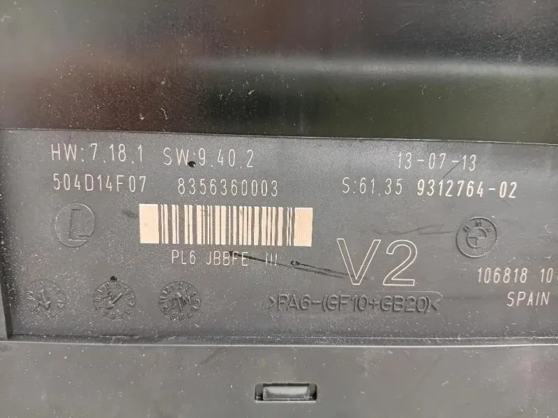 Centralina Comfort 6135 9244392-01 Bmw Serie 5 F10 Berlina 2010