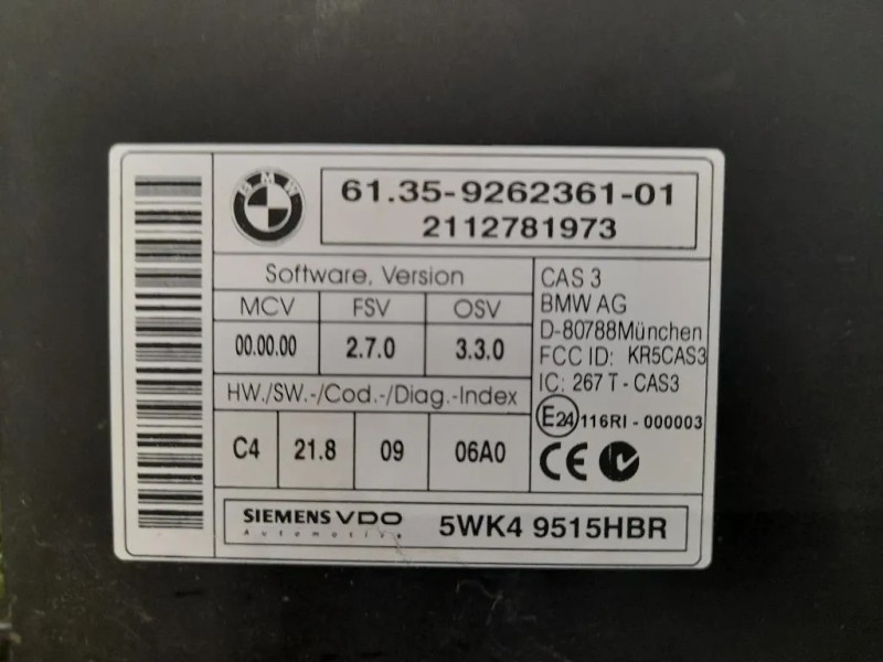 Centralina Comfort 61359262361 Bmw X1 F48 2015