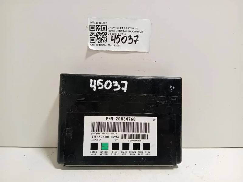 Centralina Comfort 20864768 Chevrolet Captiva I 2007