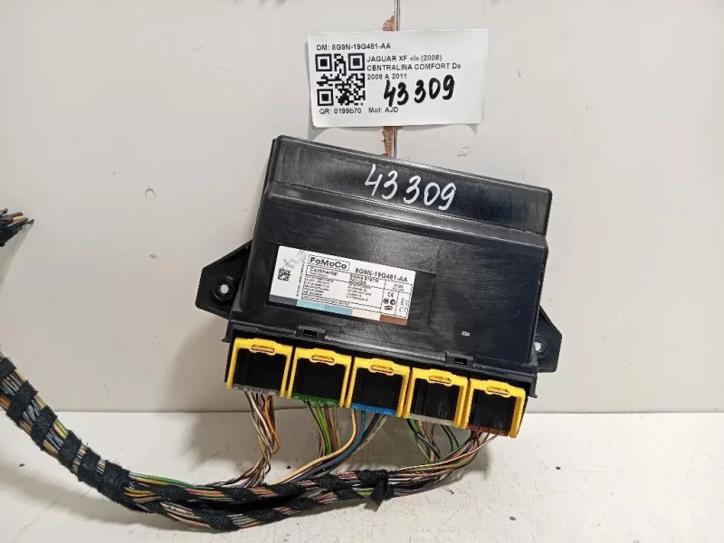 Centralina Comfort 8G9N-19G481-AA Jaguar XF I 2008