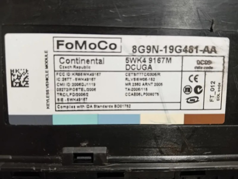 Centralina Comfort 8G9N19G481AA Jaguar XF I 2008