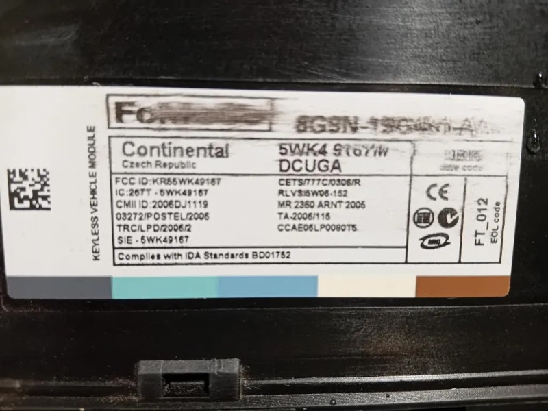 Centralina Comfort 8G9N19G481AA Jaguar XF I 2008