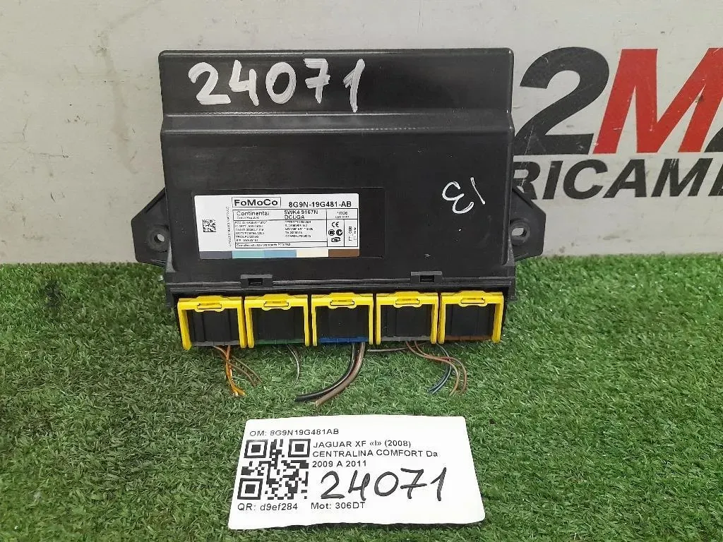 Centralina Comfort 8G9N19G481AB Jaguar XF I 2008