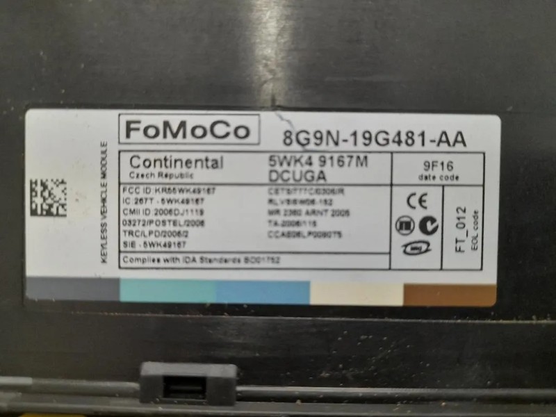 Centralina Comfort 8G9N19G481AA Jaguar XF I 2008