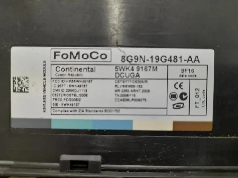 Centralina Comfort 8G9N19G481AA Jaguar XF I 2008