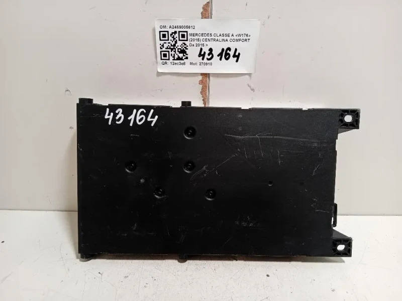 Centralina Comfort A2469005612 Mercedes Classe A W176 2015