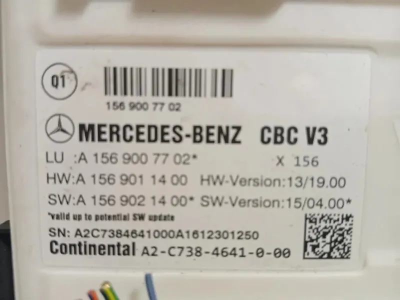 Centralina Comfort A1569007702 Mercedes Classe B W246 2012