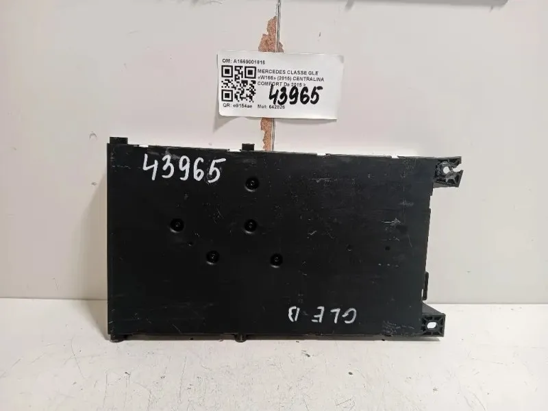 Centralina Comfort A1669001816 Mercedes Classe GLE W166 2015