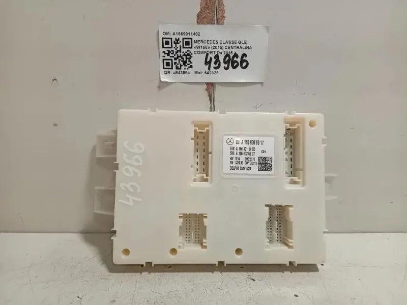 Centralina Comfort A1669011402 Mercedes Classe GLE W166 2015