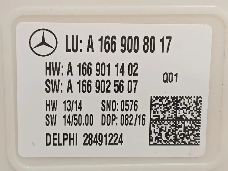 Centralina Comfort A1669011402 Mercedes Classe GLE W166 2015