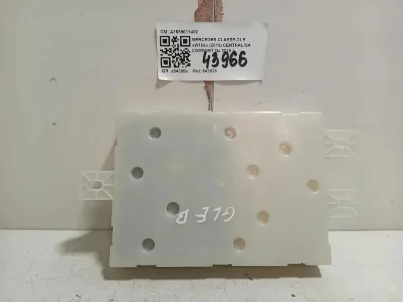 Centralina Comfort A1669011402 Mercedes Classe GLE W166 2015