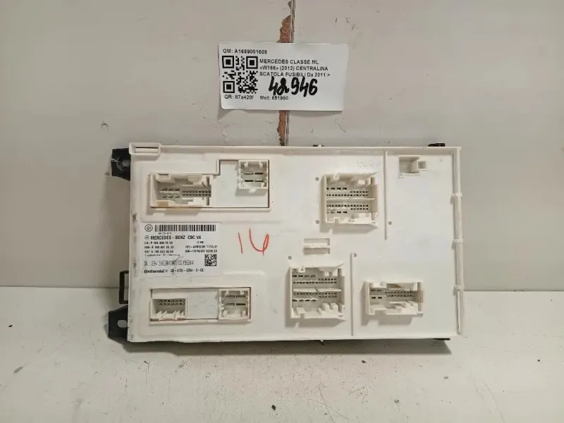 Centralina Comfort A1669001608 Mercedes Classe ML W166 2012
