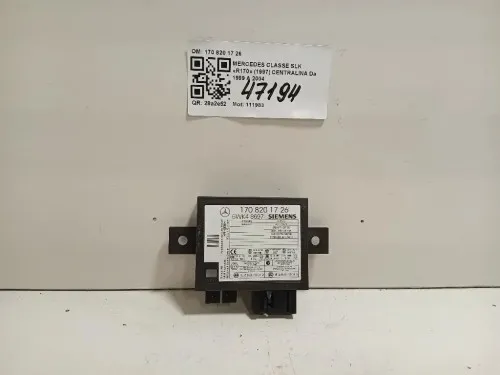Centralina Comfort 170 820 17 26 Mercedes Classe SLK R170 1997