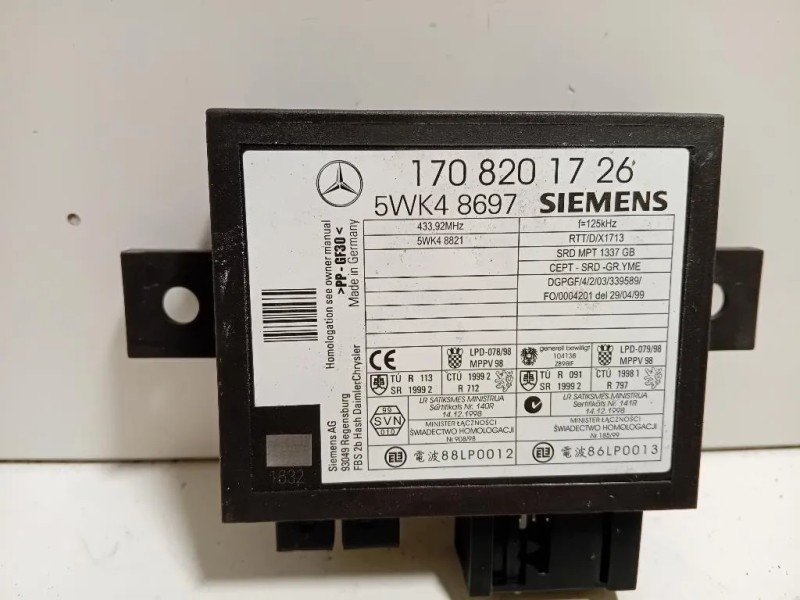 Centralina Comfort 170 820 17 26 Mercedes Classe SLK R170 1997