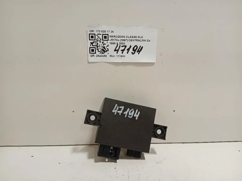 Centralina Comfort 170 820 17 26 Mercedes Classe SLK R170 1997