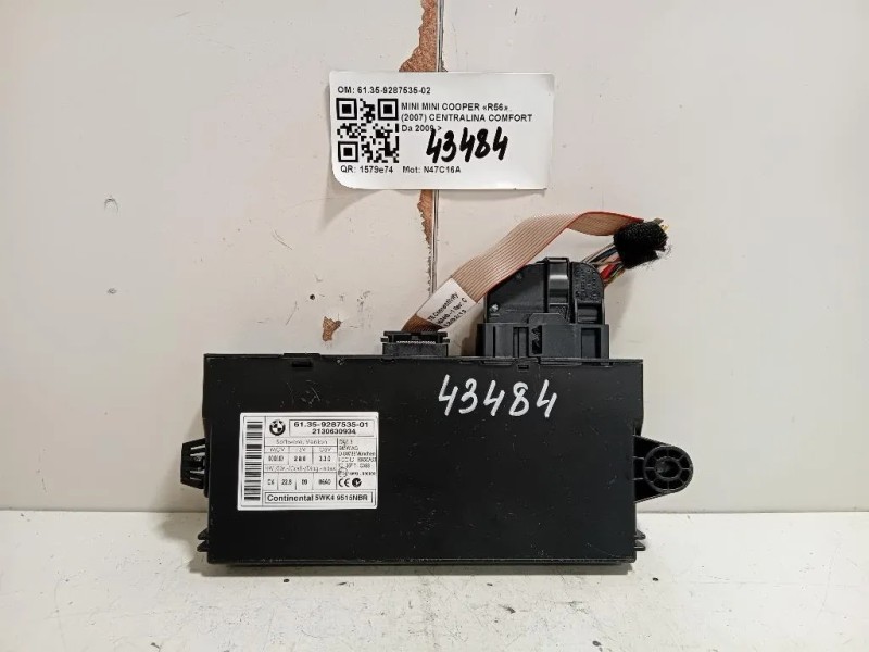 Centralina Comfort 6135-9287535-02 Mini MINI Cooper R56 2007