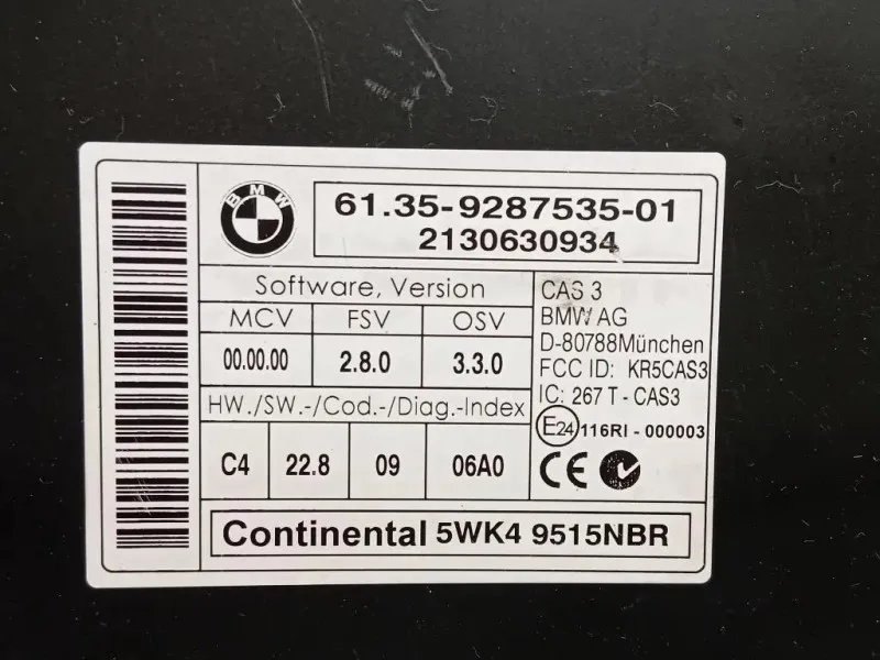 Centralina Comfort 6135-9287535-02 Mini MINI Cooper R56 2007
