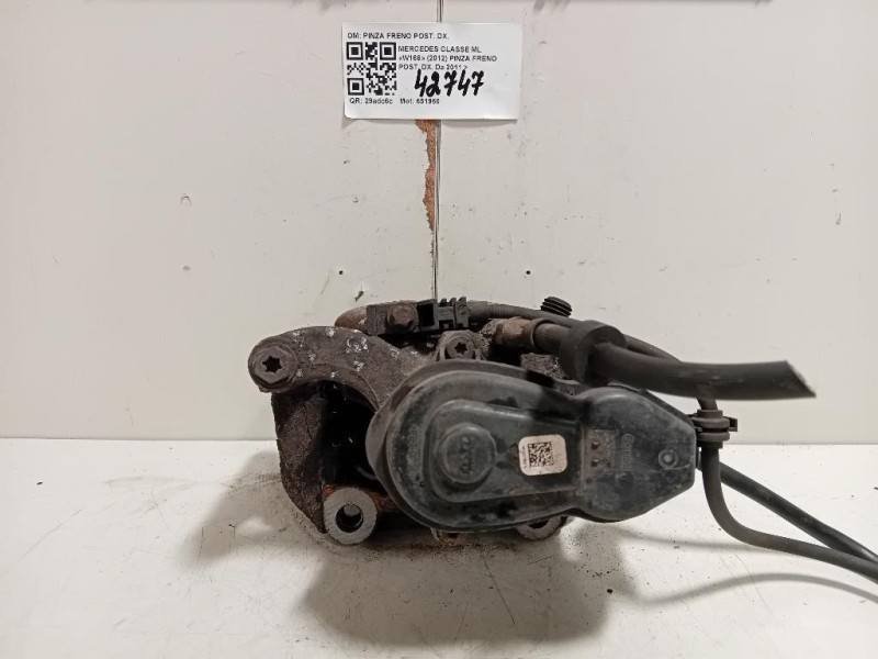 Pinza Freno POST DX A1664230281 Mercedes Classe ML W166 2012