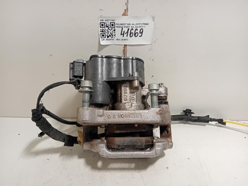 Pinza Freno POST DX AE777007 Peugeot 308 II 2017