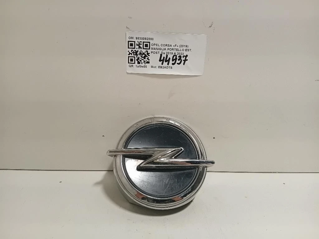 Maniglia Portello EST POST 9830092880 Opel Corsa F 2019