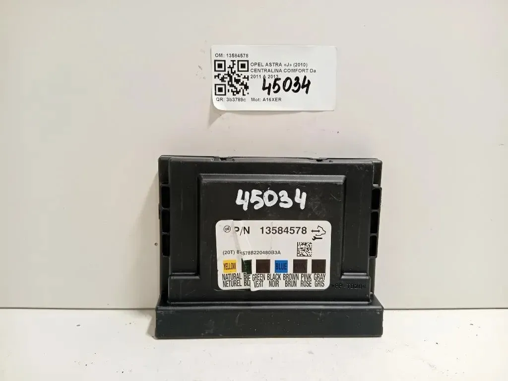 Centralina Comfort 13584578 Opel Astra J 2010