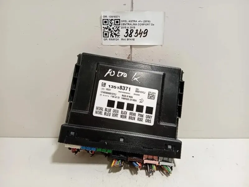 Centralina Comfort 13518371 Opel Astra K 2016