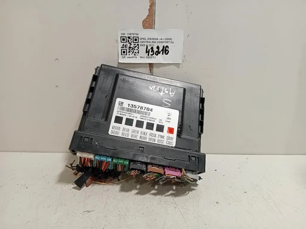 Centralina Comfort 13578704 Opel Insignia A 2009