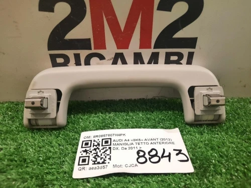 Maniglia Tetto Anteriore DX 8R0857607H4PK Audi A4 8K5 Avant 2012