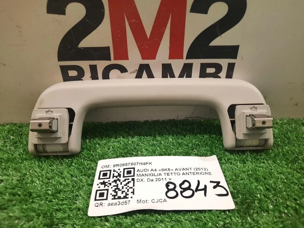 Maniglia Tetto Anteriore DX 8R0857607H4PK Audi A4 8K5 Avant 2012