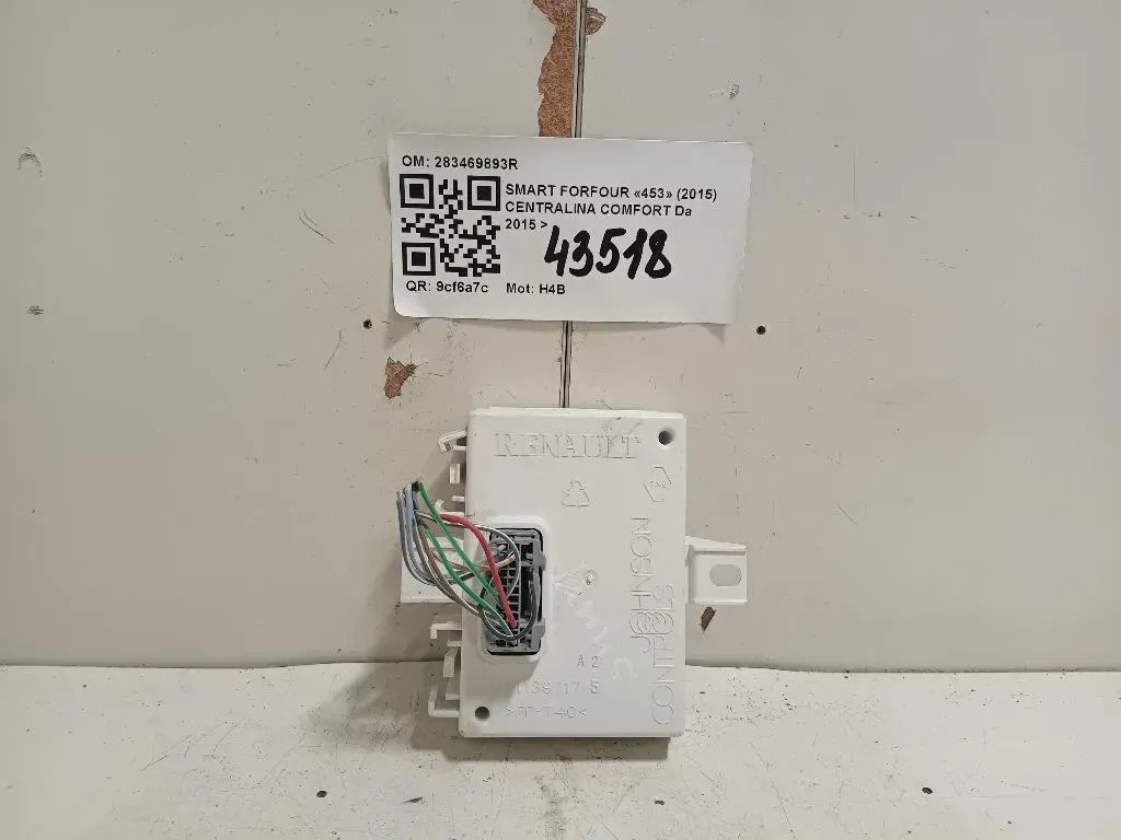 Centralina Comfort 283469893R MODULO CONTROLLO COMFORT Smart Forfour 453 2015