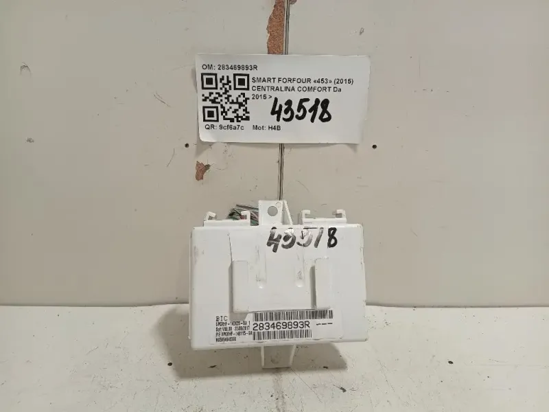 Centralina Comfort 283469893R MODULO CONTROLLO COMFORT Smart Forfour 453 2015