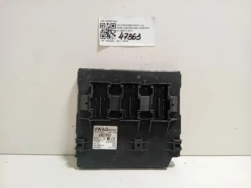 Centralina Comfort 5K0937084 Volkswagen GOLF VI 2009