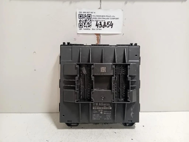 Centralina Comfort 6R0 937 087 K Volkswagen POLO VI 2009