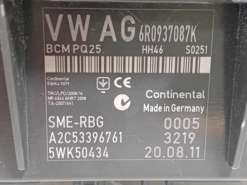 Centralina Comfort 6R0 937 087 K Volkswagen POLO VI 2009