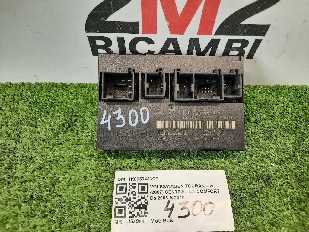 Centralina Comfort 1K0959433CP COMFORT Volkswagen Touran II 2007