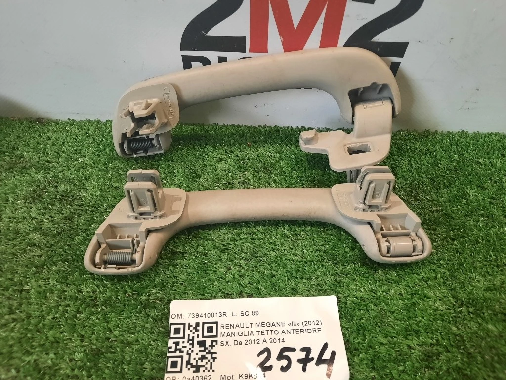 Maniglia Tetto Anteriore SX 739410013R Renault Mégane III 2012