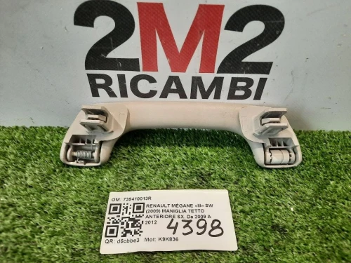 Maniglia Tetto Anteriore SX 739410013R Renault Mégane III SW 2009