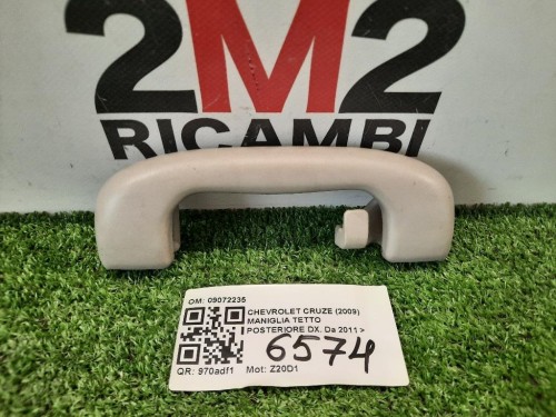 Maniglia Tetto Posteriore DX 09072235 POST DX Chevrolet Cruze 2009