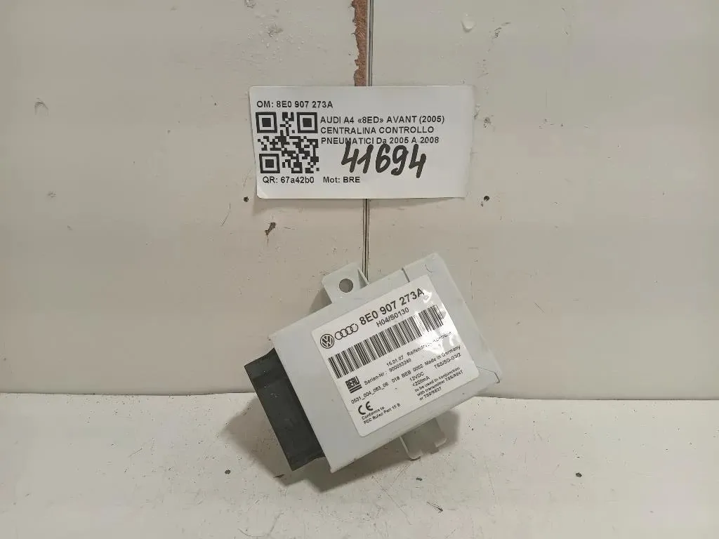 Centralina Controllo Pneumatici 8E0 907 273A Audi A4 8ED Avant 2005